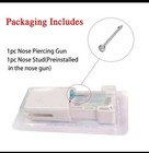 2 -disposable Nose Piercing Gun Kit W  Built-in Nose Stud  Plastic 316l Steel