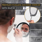Shower Mirror  Shaving Mirror With A Razor Holder For Shower And Powerful Suctio
