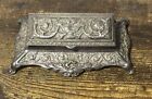 Rare Early 1900s Alda   s Antique Brass Stamp Holder Claw Footed Trinket Ring Box