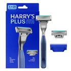 Harry s Plus Men s Shaving Razor Handle 2 Blade Refills Travel Cover Tide