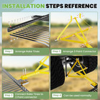 Tractor Landscape Rake For Category 1 3-point Hitch 60  Steel Soil Gravel Lawn