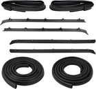 Gmc Truck Front Door Window Run Sweep Felts Weatherstrip Seals Kit Set For Chevy