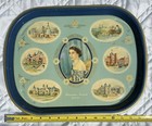 Vintage Old Coronation Souvenir June 1953 Tin Tray Queen Elizabeth Ii 