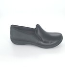 5815 Dansko Womens Nora Black Leather Slip On Shoes Size 37 Eu 6 5-7 Us
