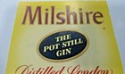 Milshire The Pot Still Distilled London Dry Gin g f heublein   Bro  Bottle Label