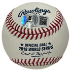 Steve Pearce Signed 2018 World Series Baseball Ws Mvp   Stats Beckett W Bas Coa