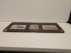 Antique First Americans 3 Native American Indian Prints Wood Western Frame 