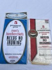 Vtg Nos Men s Handkerchiefs Spring Mills Cotton Poly White