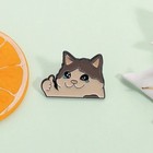 Crying Cat Enamel Pin Kawaii Humorous Brooch Lapel Backpack Badge Funny Gift