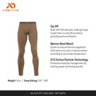 First Lite Men s Kiln Zip-off Outdoor Long John  Dry Earth Brown  Ships From Pa
