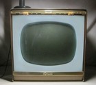 1950s Sylvania Halo-light Television Vintage Tv Set Model 21t207mp 