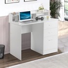 Computer Desk Home Office Corner Writing Laptop Table Workstation Desk 3 Drawers