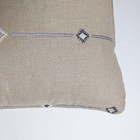 Sand With Blues Handstitched Pillow Ii  1pc 