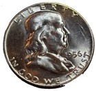 1956 Franklin Half Dollar 50c 0 90 Silver Coin Xf To Au Full Bell Lines Type 1