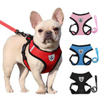 Adjustable Reflective Cat Dog Harness And Leash Breathable  Vest For Small Pets