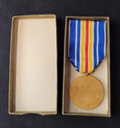 Ww1 Original French Military Wounded Medal 1914-1918 Red Enameled Star In Box