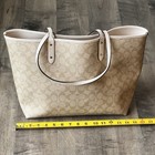 Coach Reversible City Tote Signature Chalk