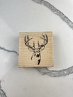 Stampabilities Deer Buck Wood Rubber Stamp 