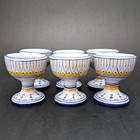Cama Ceramiche Deruta Italy Hand Painted Egg Cups Ceramic Set Of 6 Rare Antico