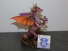Vintage Medieval Legends 30080 Purple Treasure Dragon Sculpture With Crystal