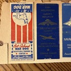 Vintage Match Book Covers Matches Strike Ads Auto Gas Hotel Sports Military Old