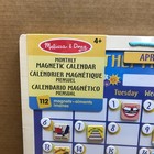 New Melissa   Doug Monthly Magnetic Calendar 112 Magnets Wood Framed