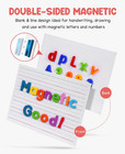 White Board Dry Erase  Small Magnetic Lined White Board Set  Double Sided Magnet