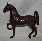 Hartland Horse 1965-1966 cherry Woodcut 7  Saddlebred Stallion wood Cut read
