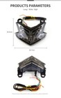 Integrated Led Turn Signal Light Tail Lamp Fit Kawasaki Z125 Z800 Zx-6r Clear
