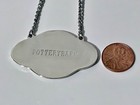 Sterling Silver Pottery Barn Gin Decanter Tag English Hallmarks New Unboxed