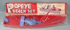 1950 s Popeye Beach Set Unopened Toy With Original Display Header Card Olive Oyl