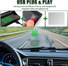 Car Gps Digital Speedometer Hud Speed Meter Windshield Projector Head Up Display