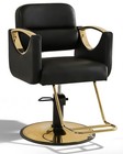 New Black gold Heavy Duty Hydraulic Barber Chair Salon Spa Beauty 360   Styling