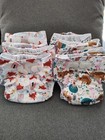 8 Pack Lot Of Cloth Diapers Extended Size  15 Bamboo Inserts   Disposable Liners