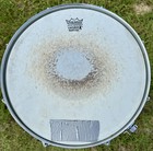Vintage 14x6 Inch Snare Drum Steel Made In Taiwan W stand  Hard Remo Head Case