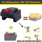 Battery Adapter For Milwaukee 18v Li-ion Battery To Fits Dewalt 20v Power Tools