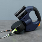 Dual Pet Leash Retractable Reflective Lead 360 Swivel Double Dog Walking Leash