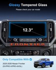 Bixuan 2pcs Screen Protector For 2025-2026 Nissan Frontier 12 3  Touch