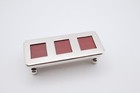 Antique Sterling Silver Triple Stamp Case Box Holder Hallmarked Birmingham 1902