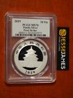 2019 China Silver Panda Pcgs Ms70 First Strike Cheng Chao Signed Label 30g  999