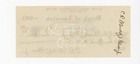 The Wizard Of Oz Signed Buddy Ebsen Bank Check While Making Oz Aug 1938 Rare  