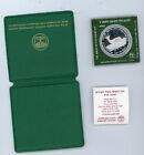 Proof Israel 1992 Biblical Holy Land Wildlife-roe   Lily Coin 14 4g Silver