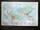 Antique Map  The World Regions Of Fauna  Circa 1905