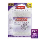 The Doctor s Brushpicks Interdental Toothpicks 1100 Picks 4 Pack Dental Picks