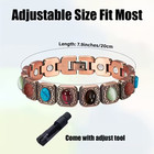 Bohemia Women   s Vintage Boho Magnetic Copper Bracelet  Natural Stone Jewellery