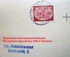 German Ww2 Document - Judaica - Deportations Train Station Katowice 1942