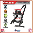 Shop Vac 6 Gallon Wet Dry Vacuum 5 0 Peak Hp Stainless Steel Tank
