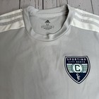 Sporting Kc Kansas City Jersey Mens Medium Adidas Mls Soccer Gray Aeroready