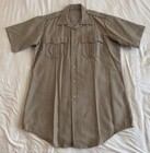 Vintage National Park Ranger Ss Uniform Shirt Sz Large Long Pen Slot Nps Usnps