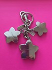 Coach Bag Charm Key Chain Silver Multi Cr924 Nwt  Wildflower Cluster